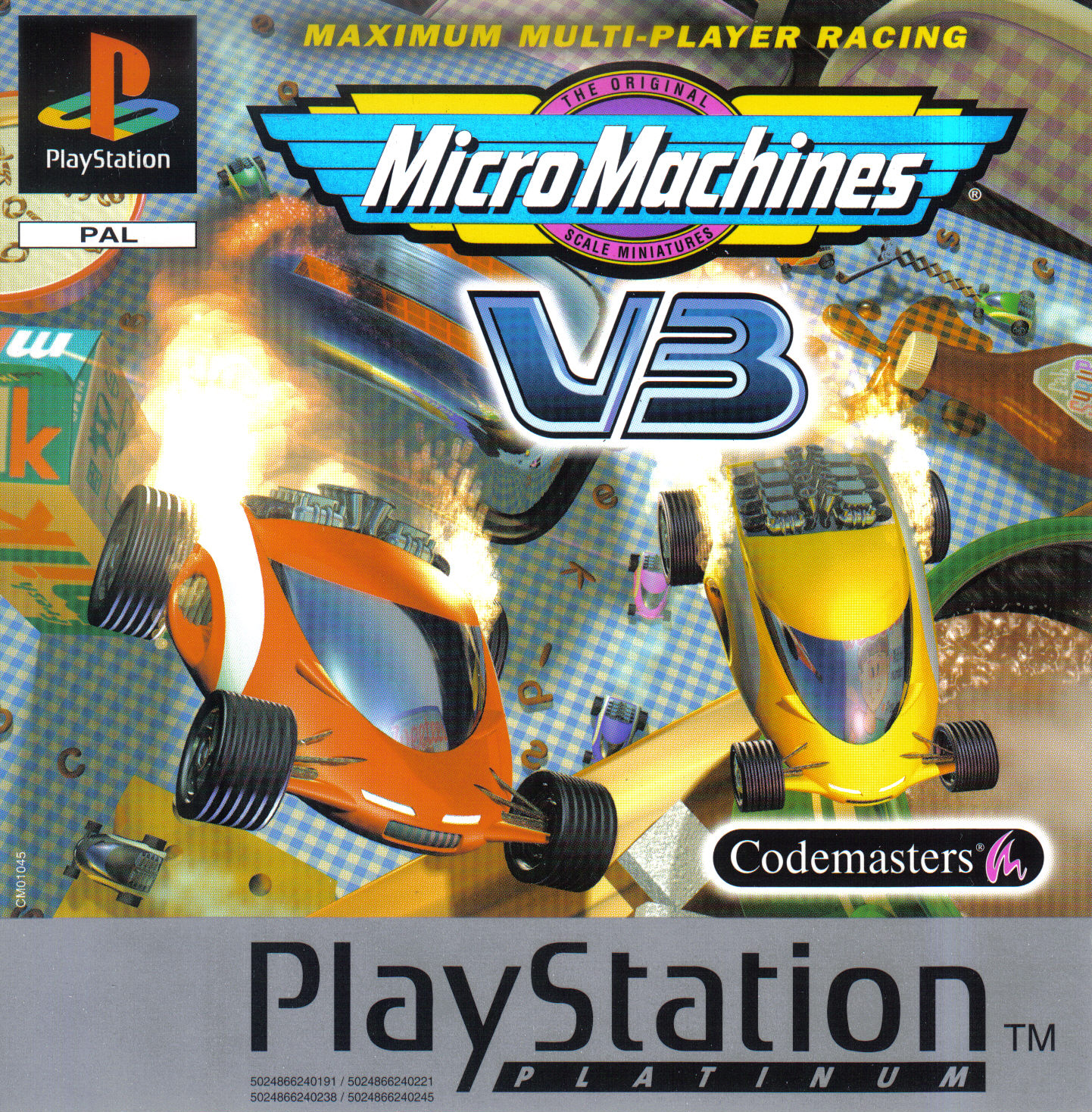 Jeu PlayStation 1 Micro Machines V3 - Complet, Boîte, Notice, Bon état