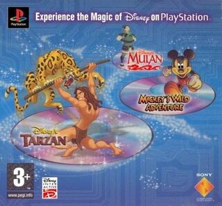 Tarzan, Mulan, Mickeys Wild Adventure Triple Pack.