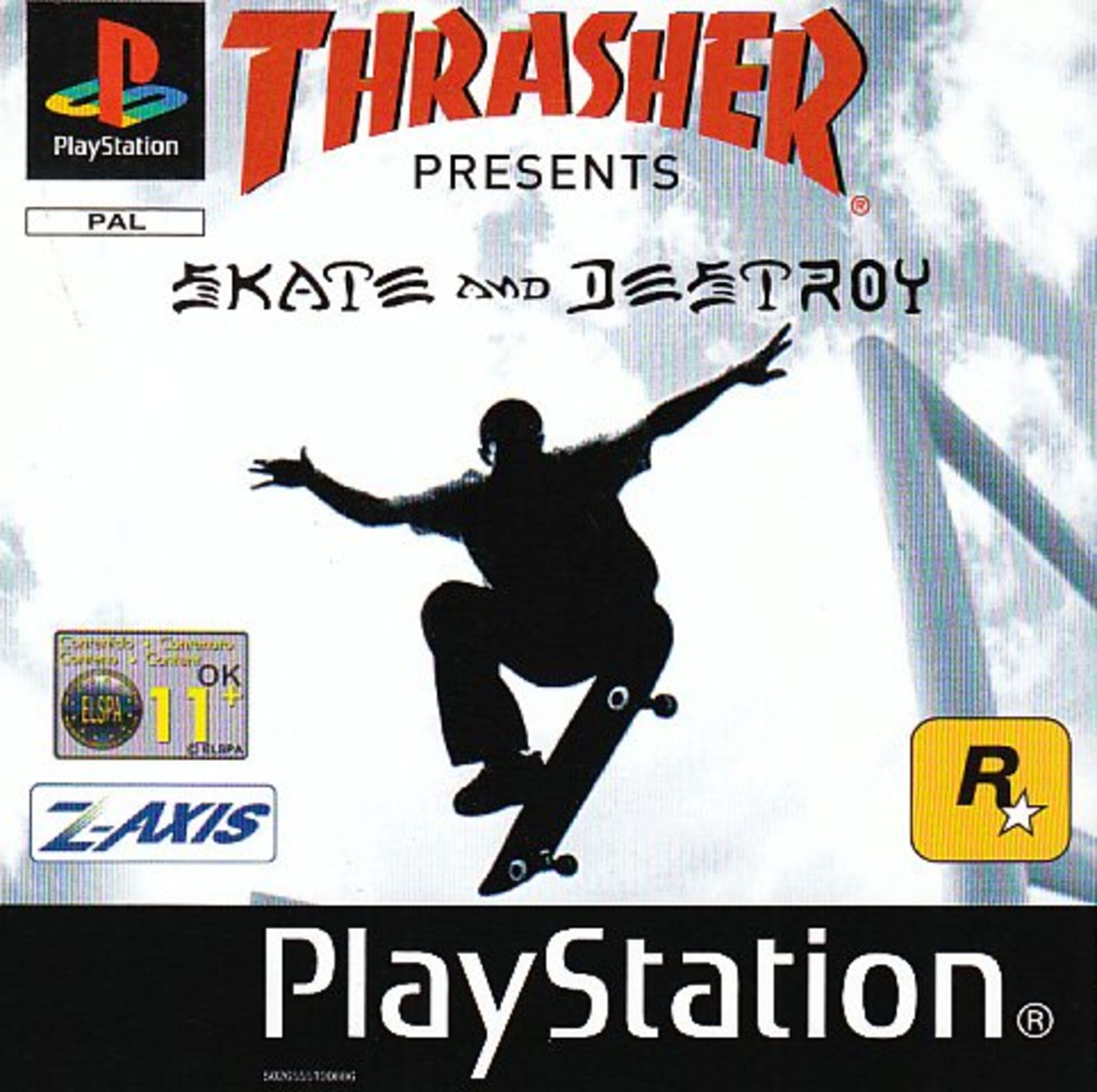 Thrasher Presents Skate and Destroy PlayStation PSone