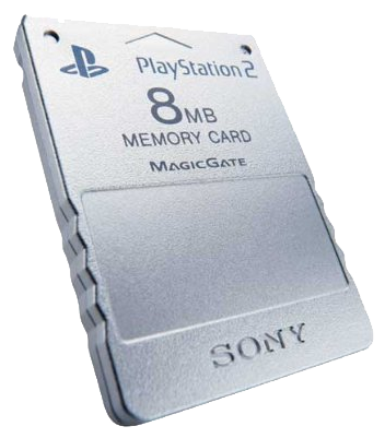 Official Sony PS2 Memory Card 8mb Silver PlayStation 2