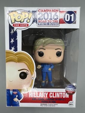 #01 Hillary Clinton - 2016 Road To The White Ho - BOX DAMAGE
