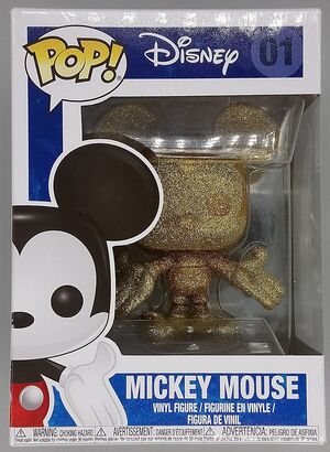 #01 Mickey Mouse (Gold) - Diamond - Disney - BOX DAMAGE