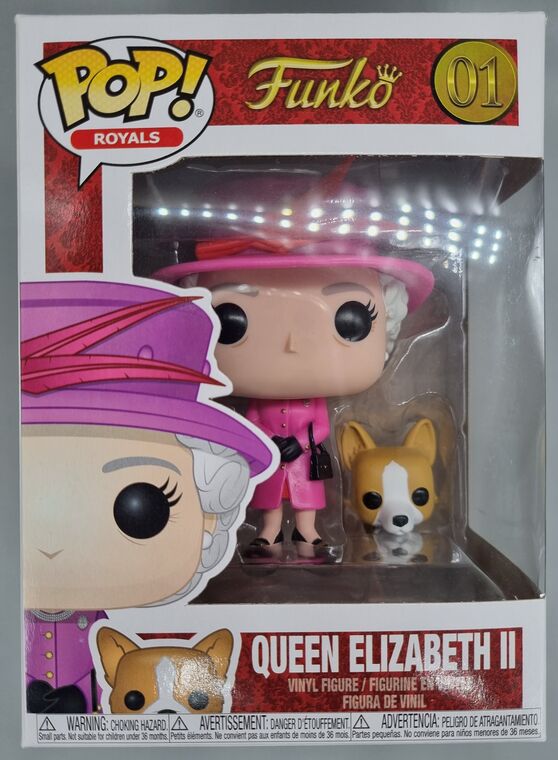 #01 Queen Elizabeth II with Corgi - Royals