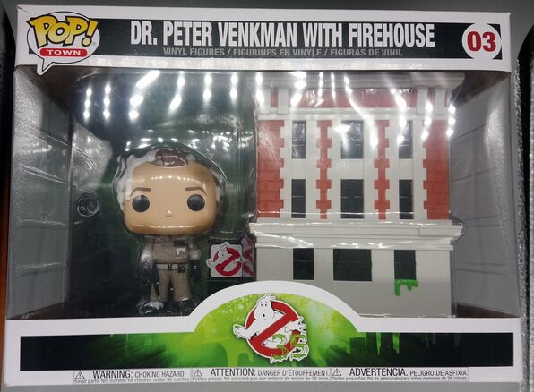 #03 Dr. Peter Venkman with Firehouse Ghostbusters BOX DAMAGE
