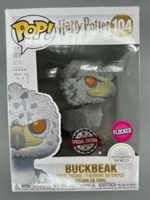 #104 Buckbeak - Flocked (Gold Eyes) Harry Potter BOX DAMAGE