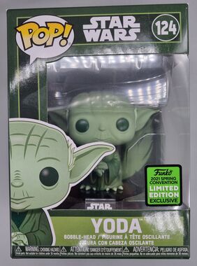 #124 Yoda (Dagobah, Military Green) Star Wars 2021 Con Exc