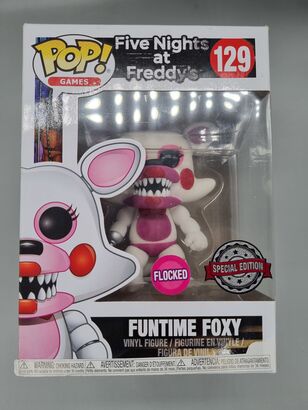 #129 Funtime Foxy - Flocked - Five Nights At Freddys - FNAF