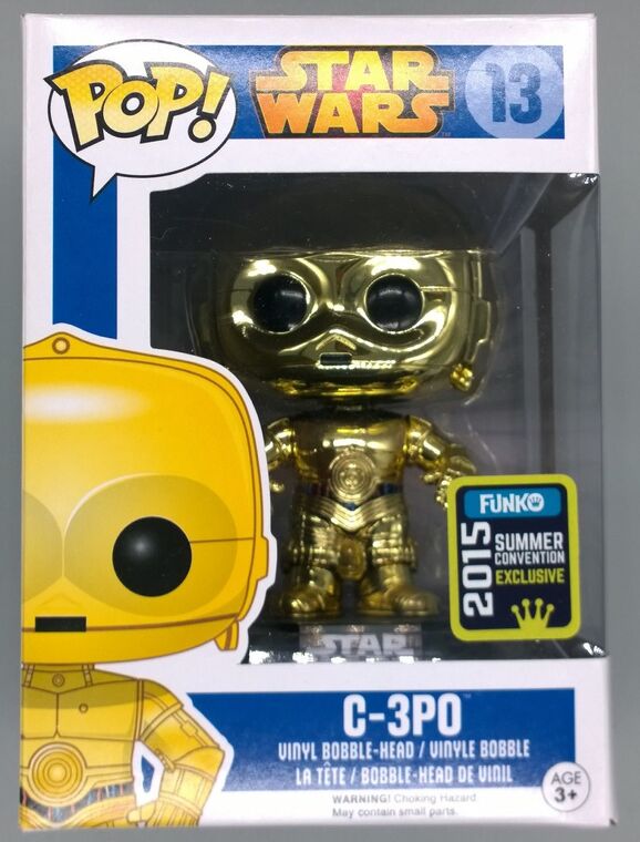 #13 C-3PO - Chrome - Star Wars - 2015 Con Exc