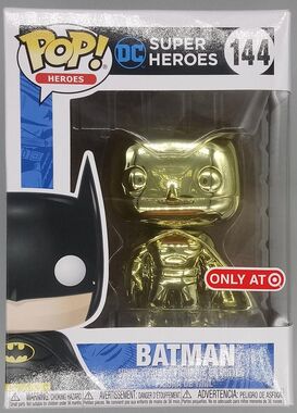#144 Batman (Gold) - Chrome - Pop Heroes - Target Exclusive