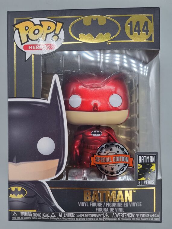 #144 Batman (Red) - Metallic - 80 Years - Exclusive