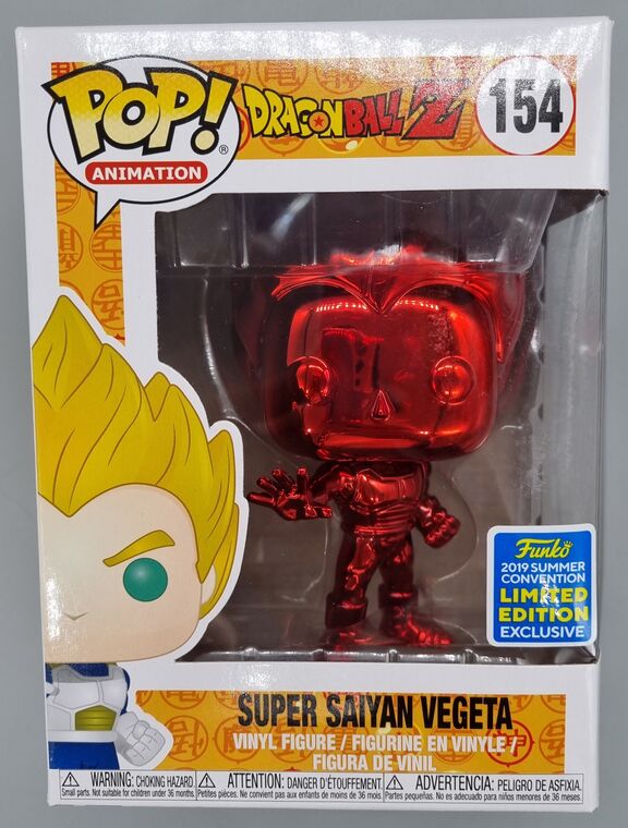 #154 Super Saiyan Vegeta (Red) Chrome Dragon Ball Z 2019 Con