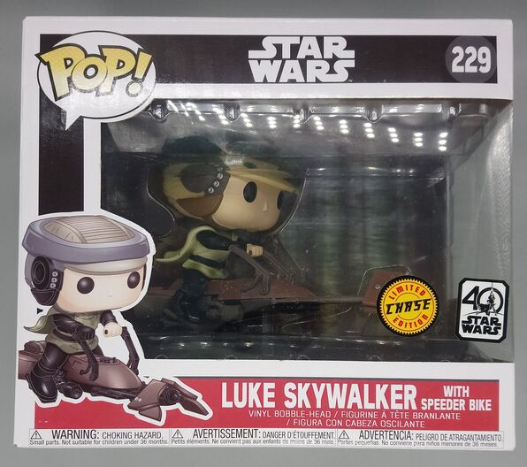 #229 Luke Skywalker (with Speeder Bike) Deluxe Chase Star Wa