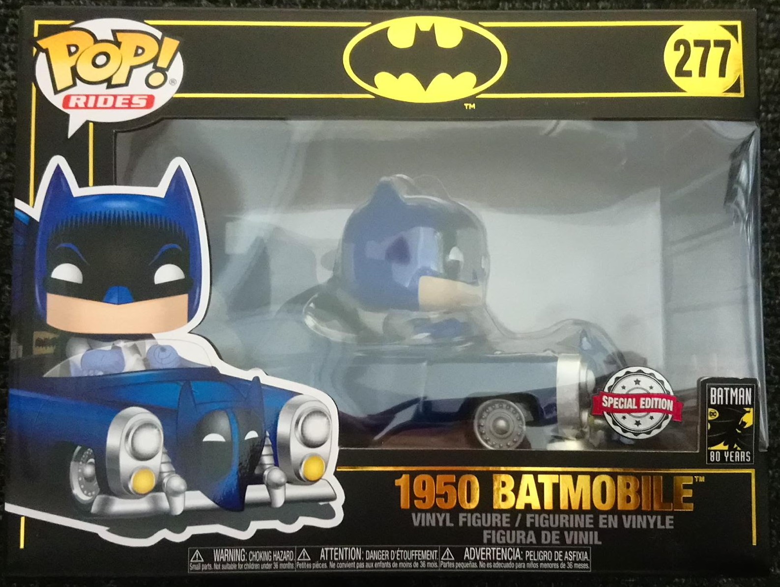 277 1950 Batmobile (Blue) - Metallic Pop Rides Batman 80th – Funko Pops
