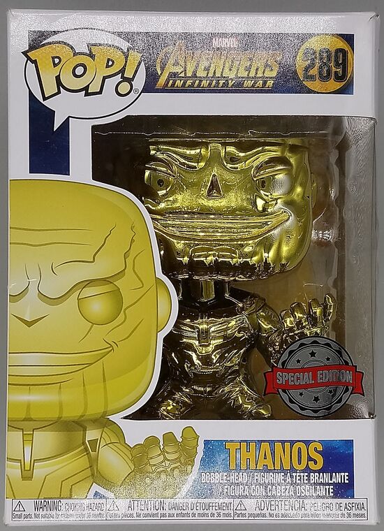 #289 Thanos (Yellow) Chrome - Marvel Avengers Infinity War