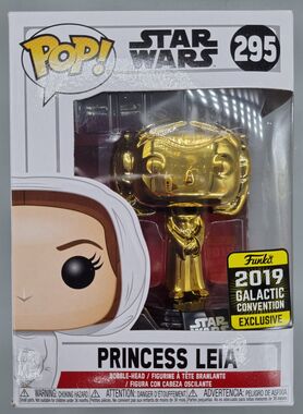 #295 Princess Leia (Gold) Chrome - Star Wars - 2019 Con Exc