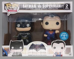 [2 Pack] Batman vs Superman - Metallic DC - BOX DAMAGE