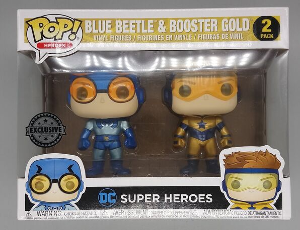 [2 Pack] Blue Beetle & Booster Gold - Metallic - DC