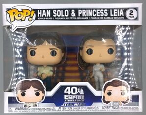 [2 Pack] Han Solo & Princess Leia - Star Wars - 40th Anniv