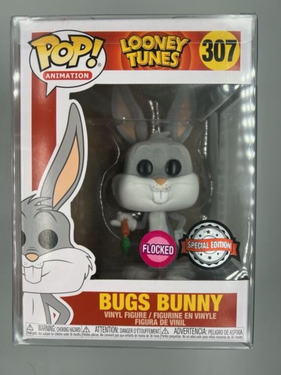 #307 Bugs Bunny - Flocked - Looney Toons