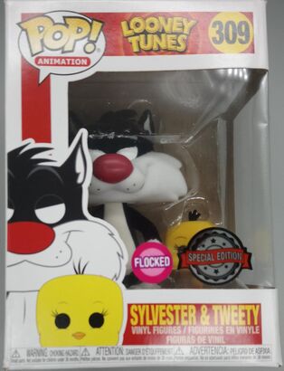 #309 Sylvester & Tweety - Flocked - Looney Toons