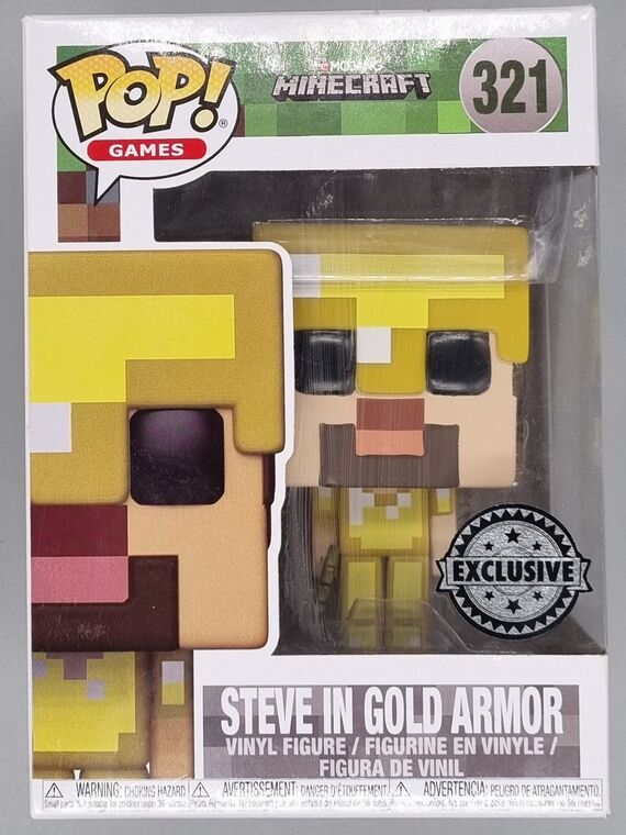 #321 Steve in Gold Armor - Minecraft - Exclusive
