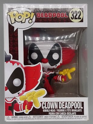#322 Clown Deadpool - Marvel Deadpool - BOX DAMAGE
