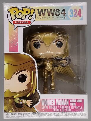 #324 Wonder Woman (Golden Armor Flying) DC WW84 DAMAGE