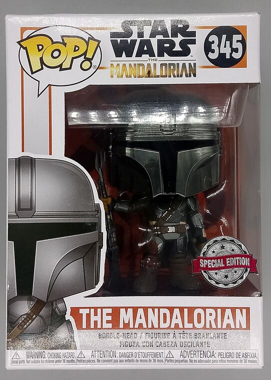 #345 The Mandalorian (w/ Beskar Armor, First Edition) Chrome
