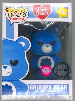 #353 Grumpy Bear - Flocked - Care Bears