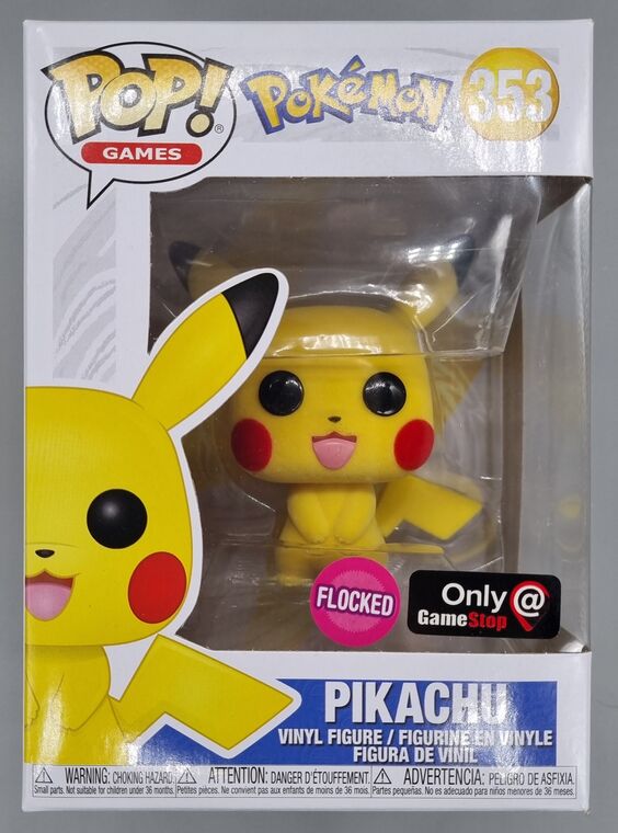 #353 Pikachu - Flocked - Pokemon - Exclusive