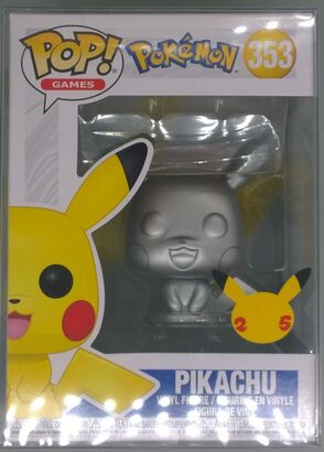 #353 Pikachu (Silver) - Metallic - Pokemon