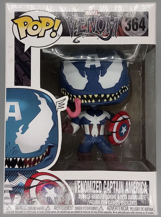#364 Venomized Captain America - Marvel Venom - BOX DAMAGE