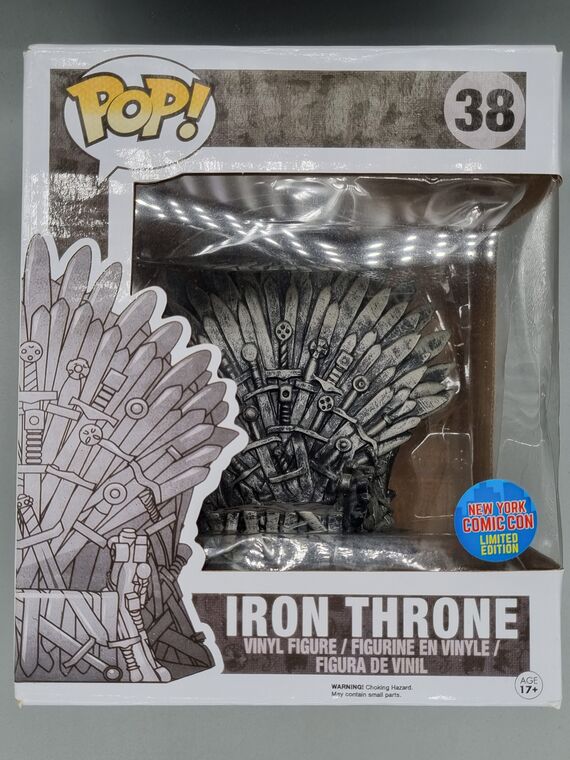 #38 Iron Throne - 6 Inch - Game of Thrones - 2015 BOX DAMAGE