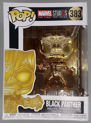 #383 Black Panther (Gold) - Chrome - Marvel 10 - BOX DAMAGE