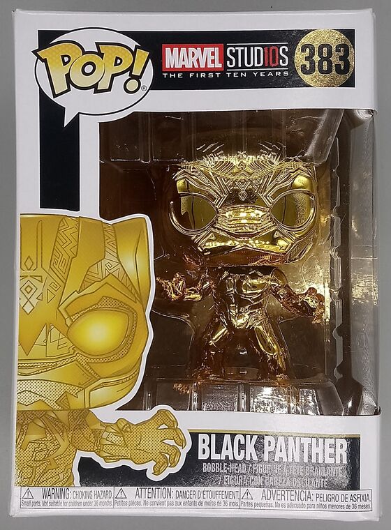 #383 Black Panther (Gold) - Chrome - Marvel 10 - BOX DAMAGE