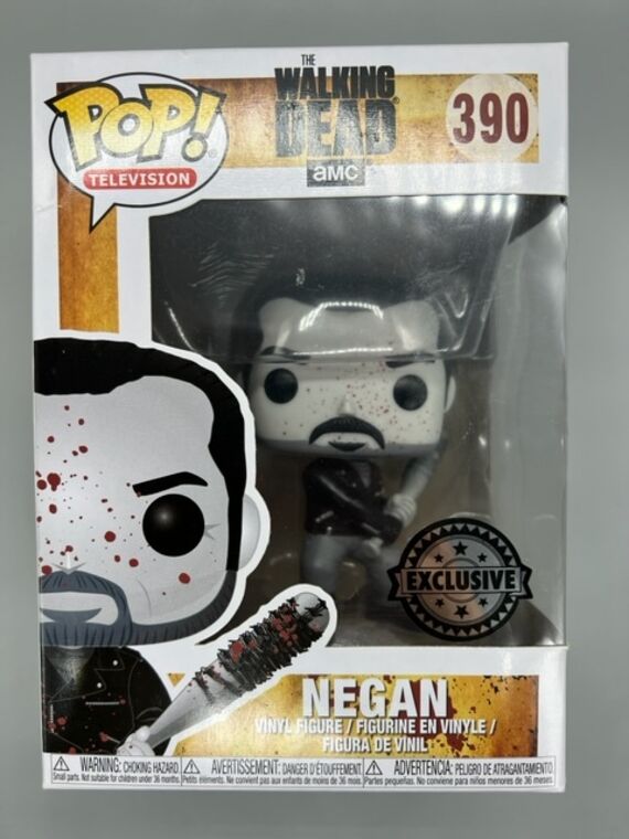 #390 Negan (Bloody) - B&W - The Walking Dead