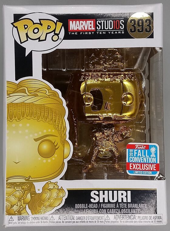 #393 Shuri (Gold) Chrome - Marvel Studios 10 Years DAMAGED