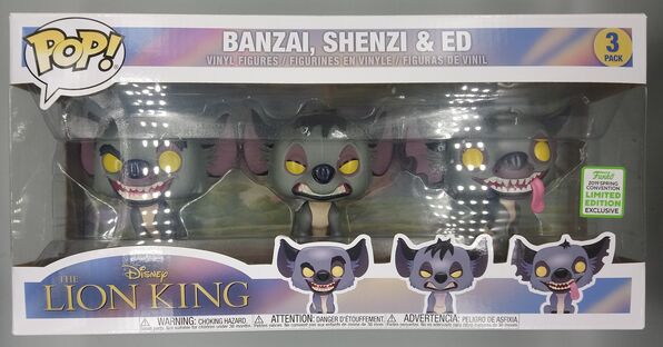 [3 Pack] Banzai, Shenzi & Ed - Disney Lion King
