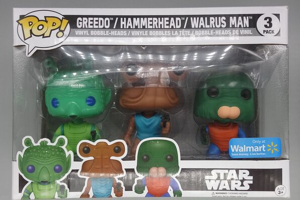 [3 Pack] Greedo / Hammerhead / Walrus Man Star Wars DAMAGED