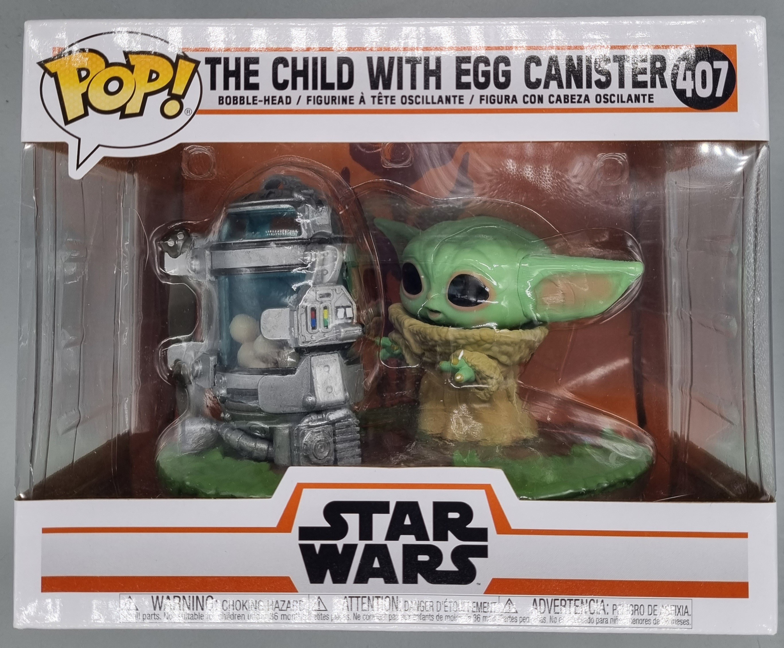 Star Wars Mandalorian THE CHILD W/ Egg Canister #407 Baby Yoda NEW Funko Pop 