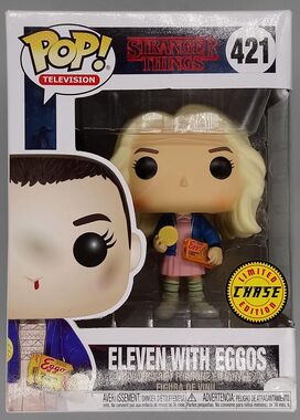 #421 Eleven with Eggos (Wig) Chase - Stranger Things DAMAGED