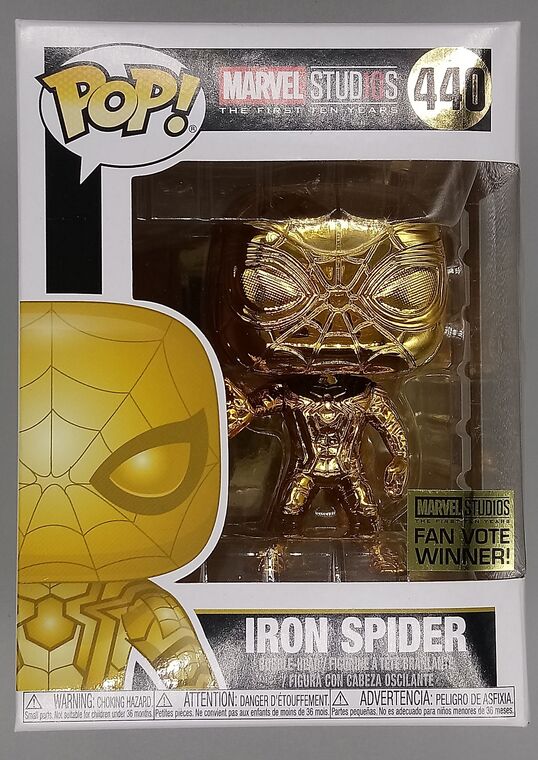 #440 Iron Spider (Gold) Chrome Marvel Studios 10 BOX DAMAGE