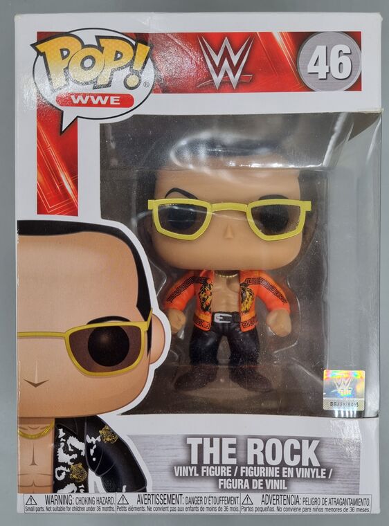 #46 The Rock (Old School Orange Shirt) - WWE