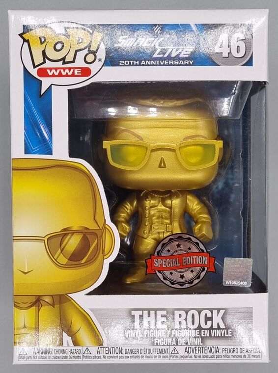 #46 The Rock (Gold) WWE Smackdown Live 20th Anniversary