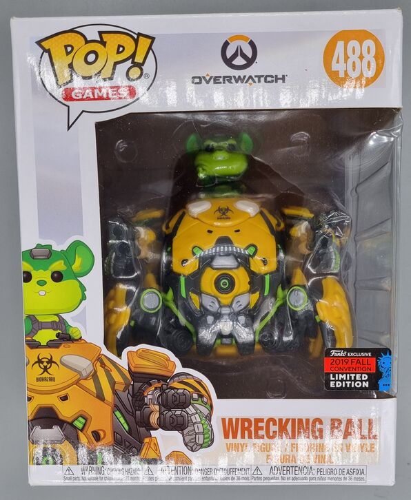 #488 Wrecking Ball (Biohazard) 6 Inch Overwatch 2019 Con Exc