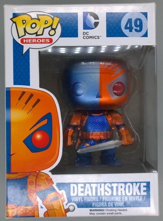 #49 Deathstroke - Metallic - DC Heroes - BOX DAMAGE