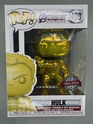 #499 Hulk (w/ Gauntlet, Yellow) Chrome Marvel Avengers Endga