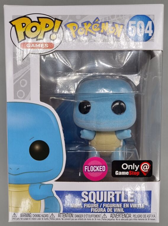 #504 Squirtle - Flocked - Pokemon - Exclusive