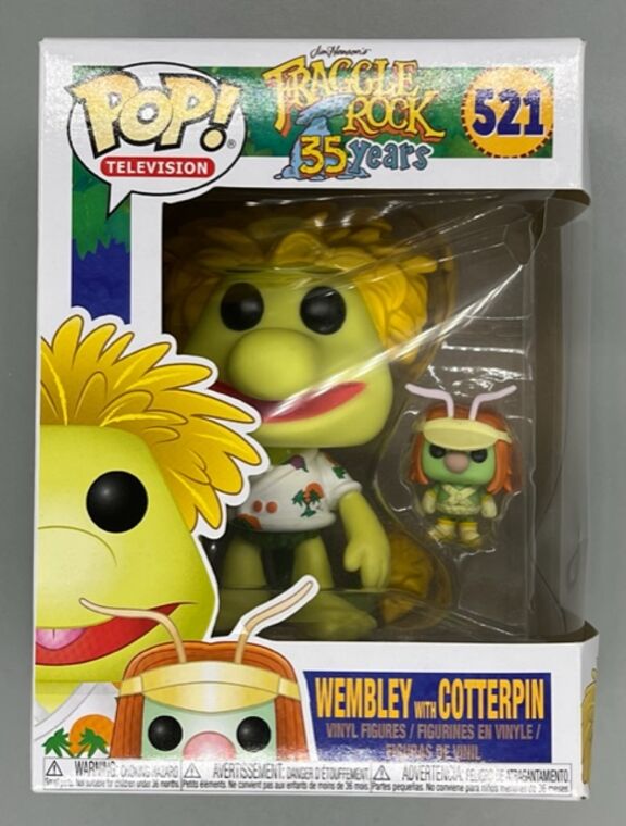 #521 Wembley with Cotterpin - Fraggle Rock - BOX DAMAGE