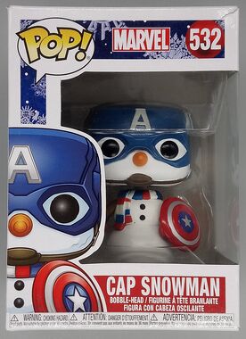 #532 Cap Snowman - Marvel - Holidays - BOX DAMAGE
